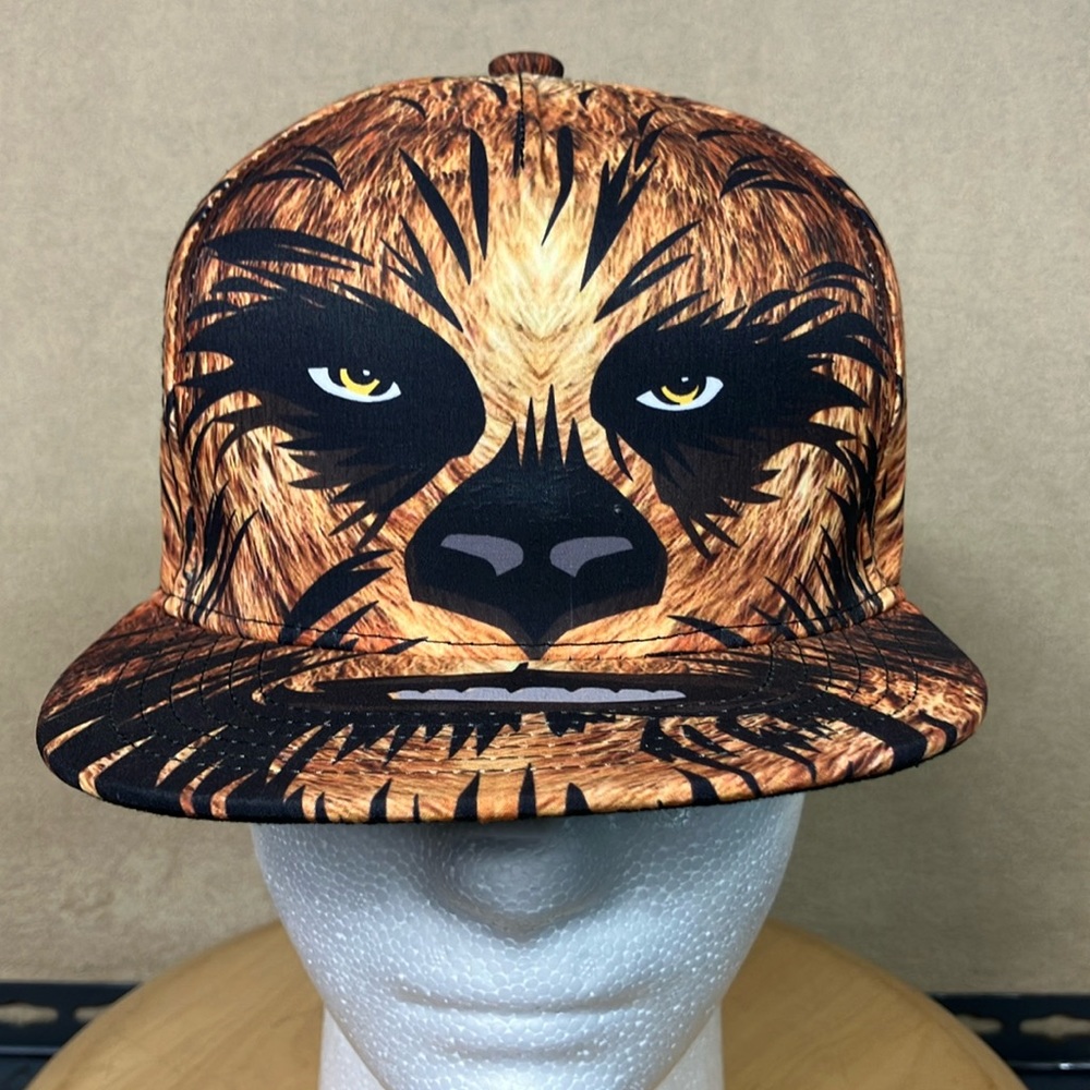 Star Wars Chewbaka Disney All Over Print‎ Graphic Adjustable Snap Back Kids OSFA